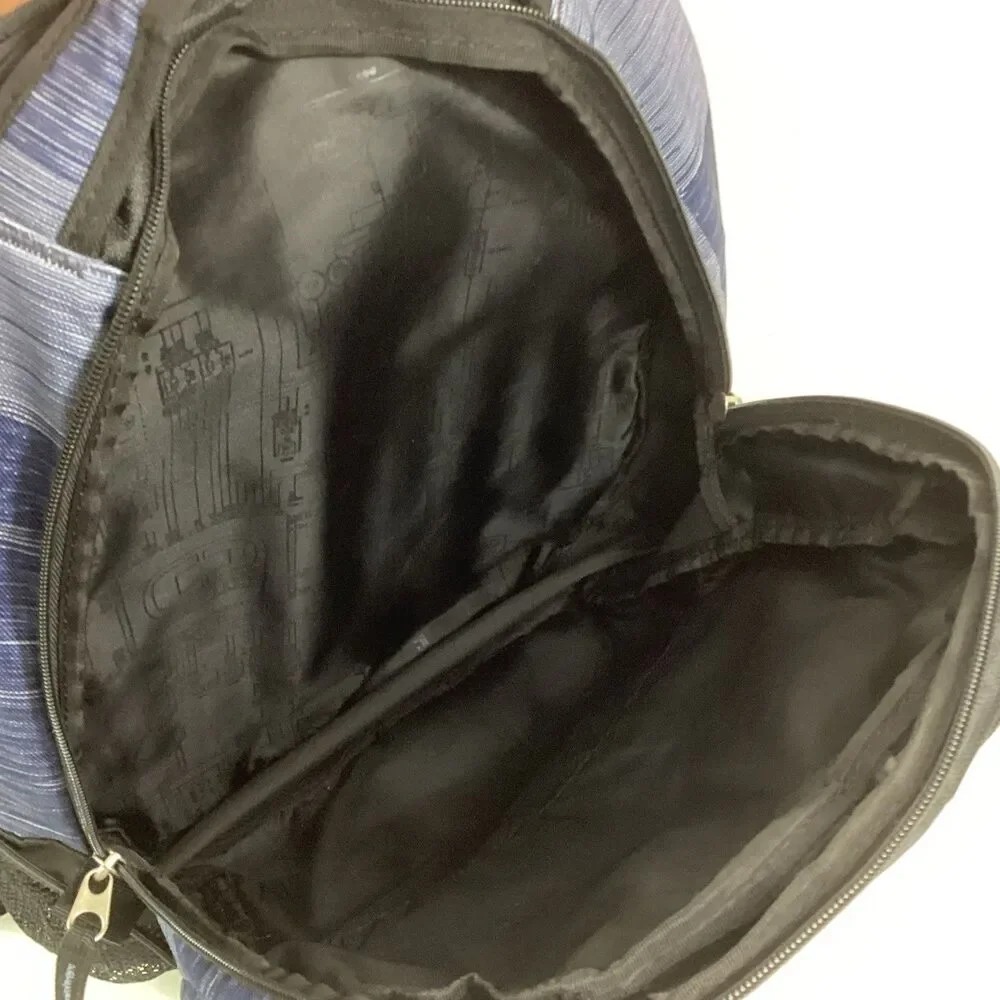 Ogio Juggernaut Backpack - Black/Blue - Patch Over Embroidery *Broken Zipper*